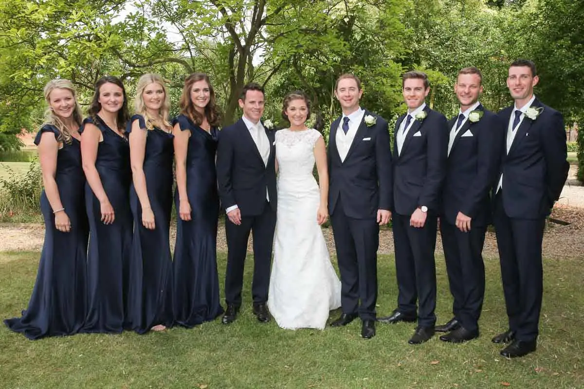 wedding party photo at